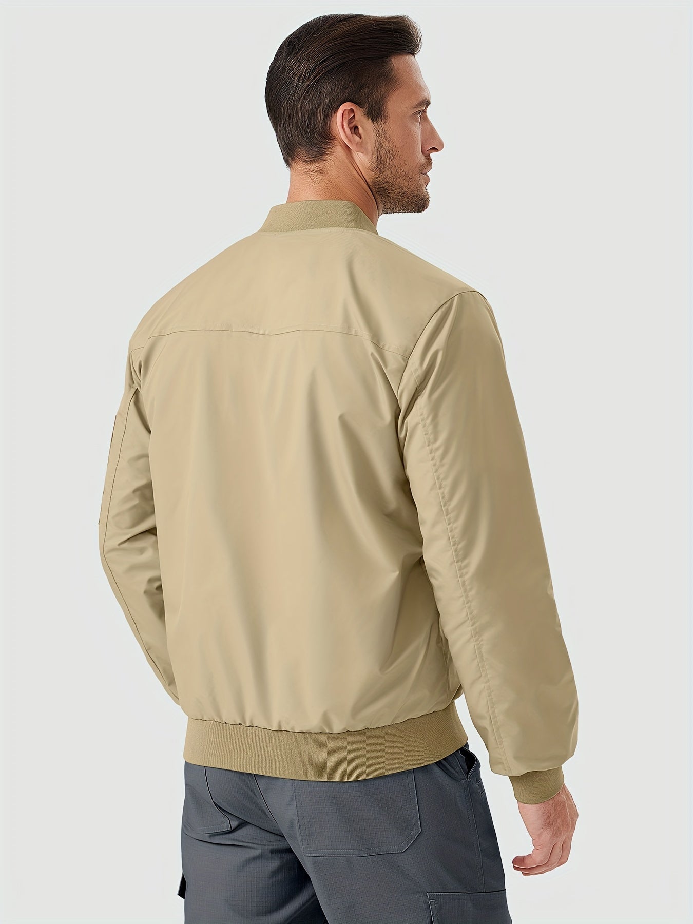 Lightweight Men's Windbreaker Bomber Jacket