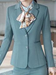 Slim Lapel Woven Blazer