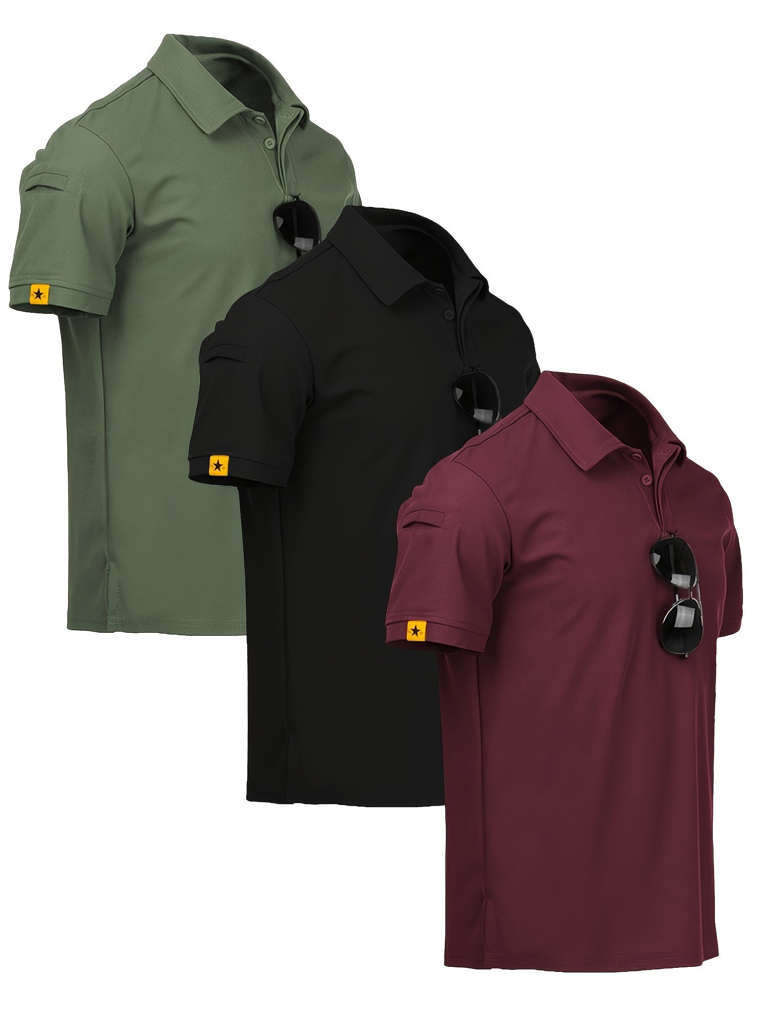 Triple Pack Sport Lapel Shirts