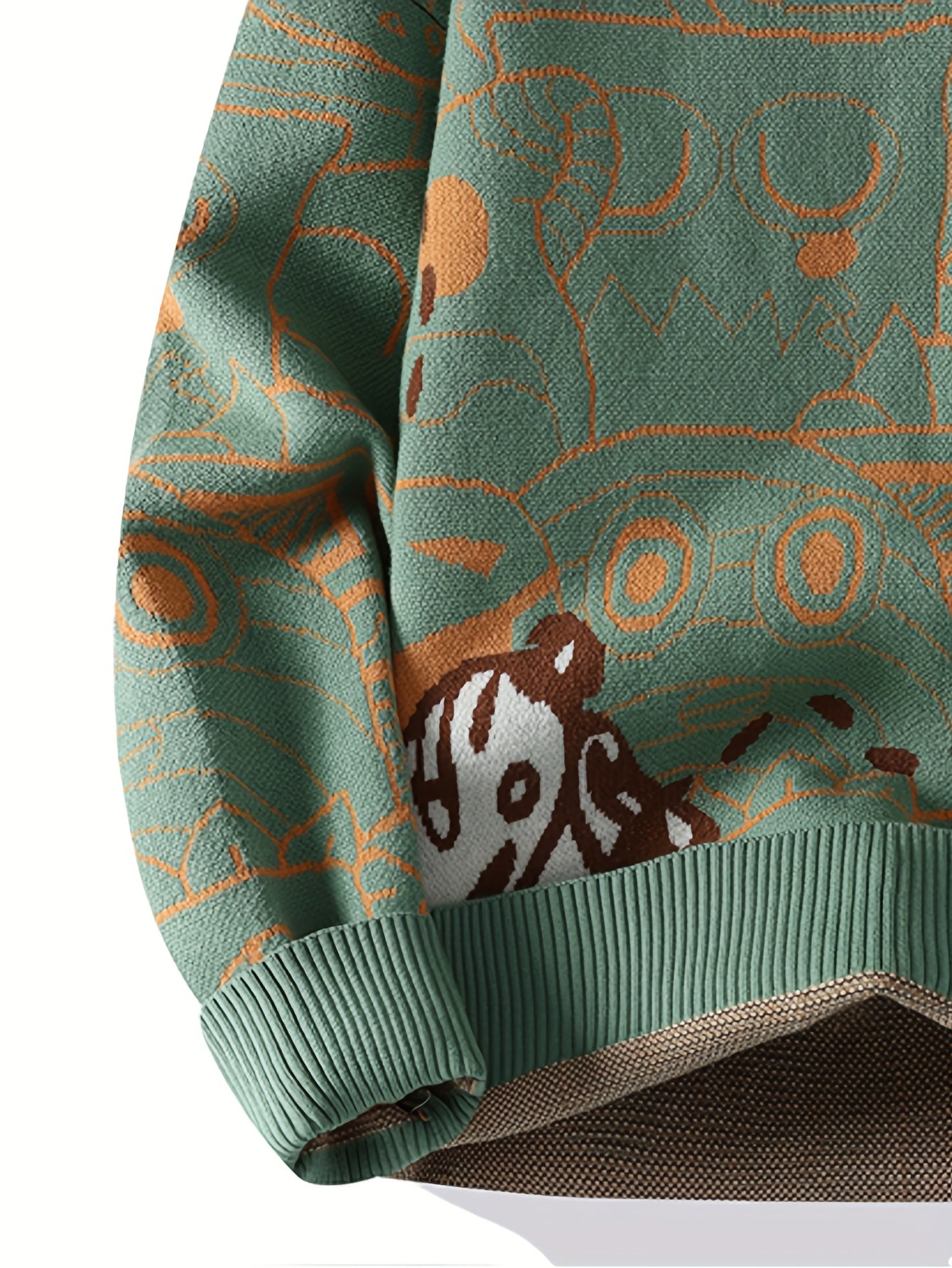 Geo Slim Knit Pullover