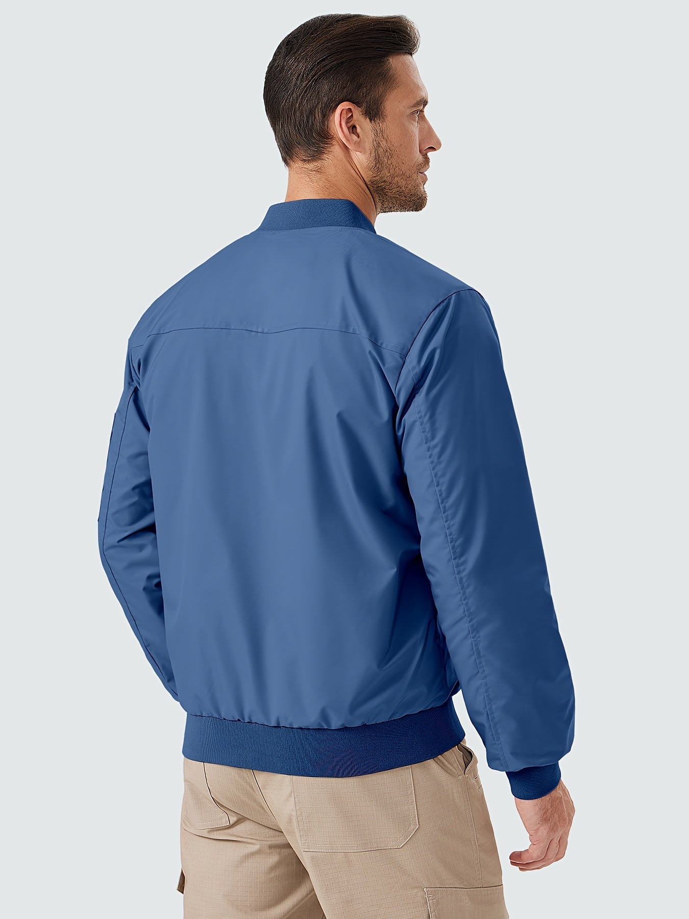Lightweight Men's Windbreaker Bomber Jacket