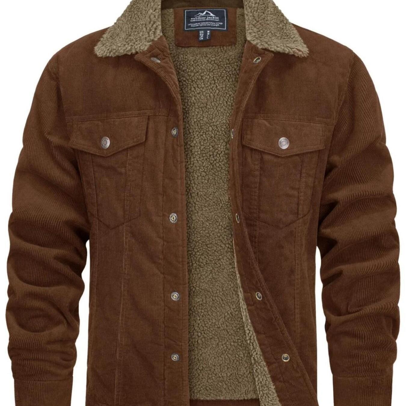 Men’s Cotton Corduroy Cargo Jacket