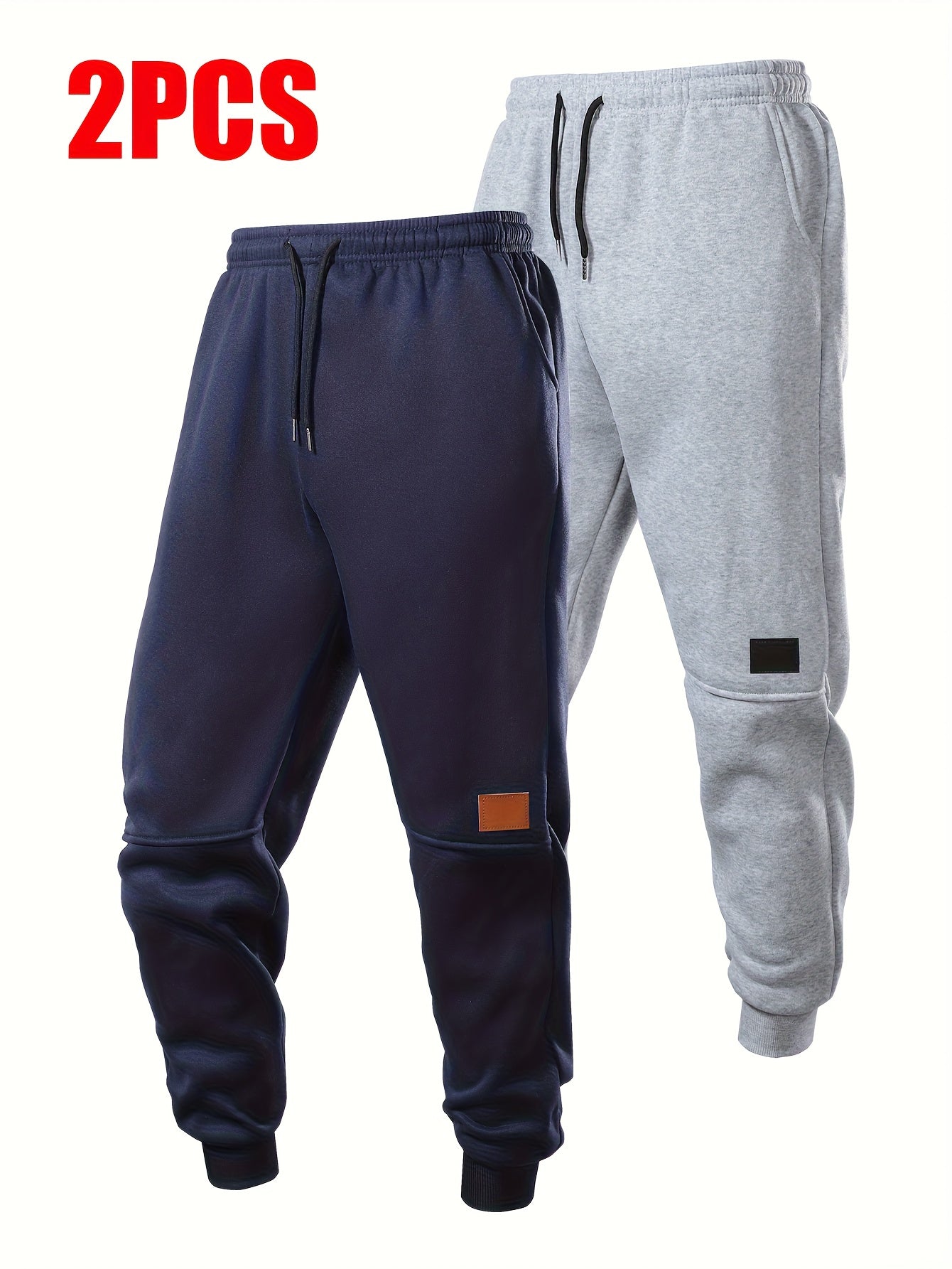 Men’s Fleece-Lined Sports Pants 2pcs