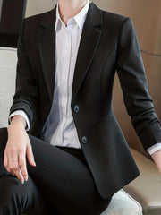 Slim Lapel Woven Blazer
