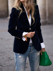 Retro Tailored Single Button Blazer