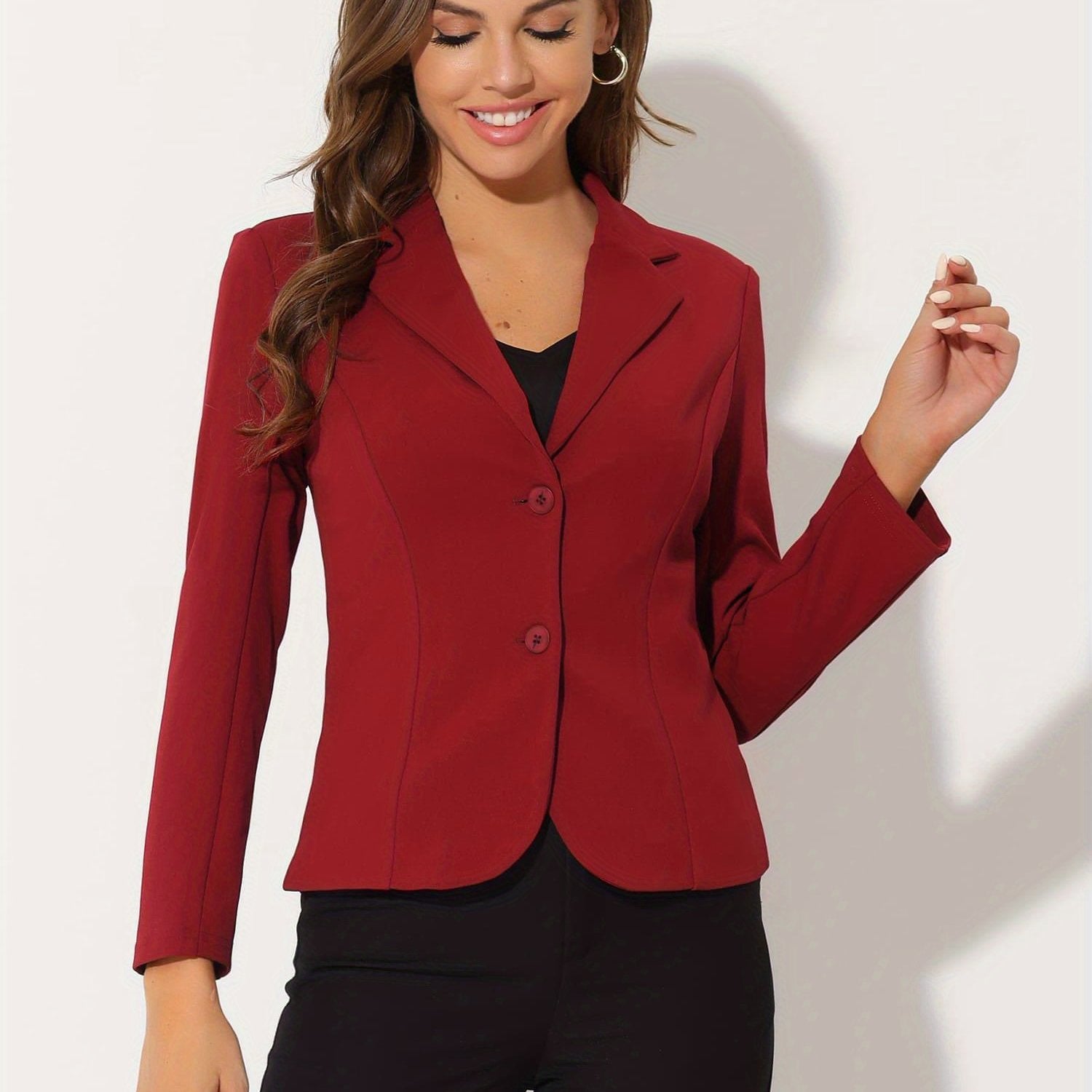 Sleek Stretch Professional Office Blazer