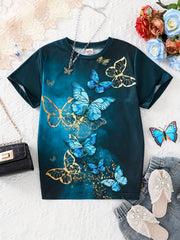 Butterfly Graphic Knit Tee