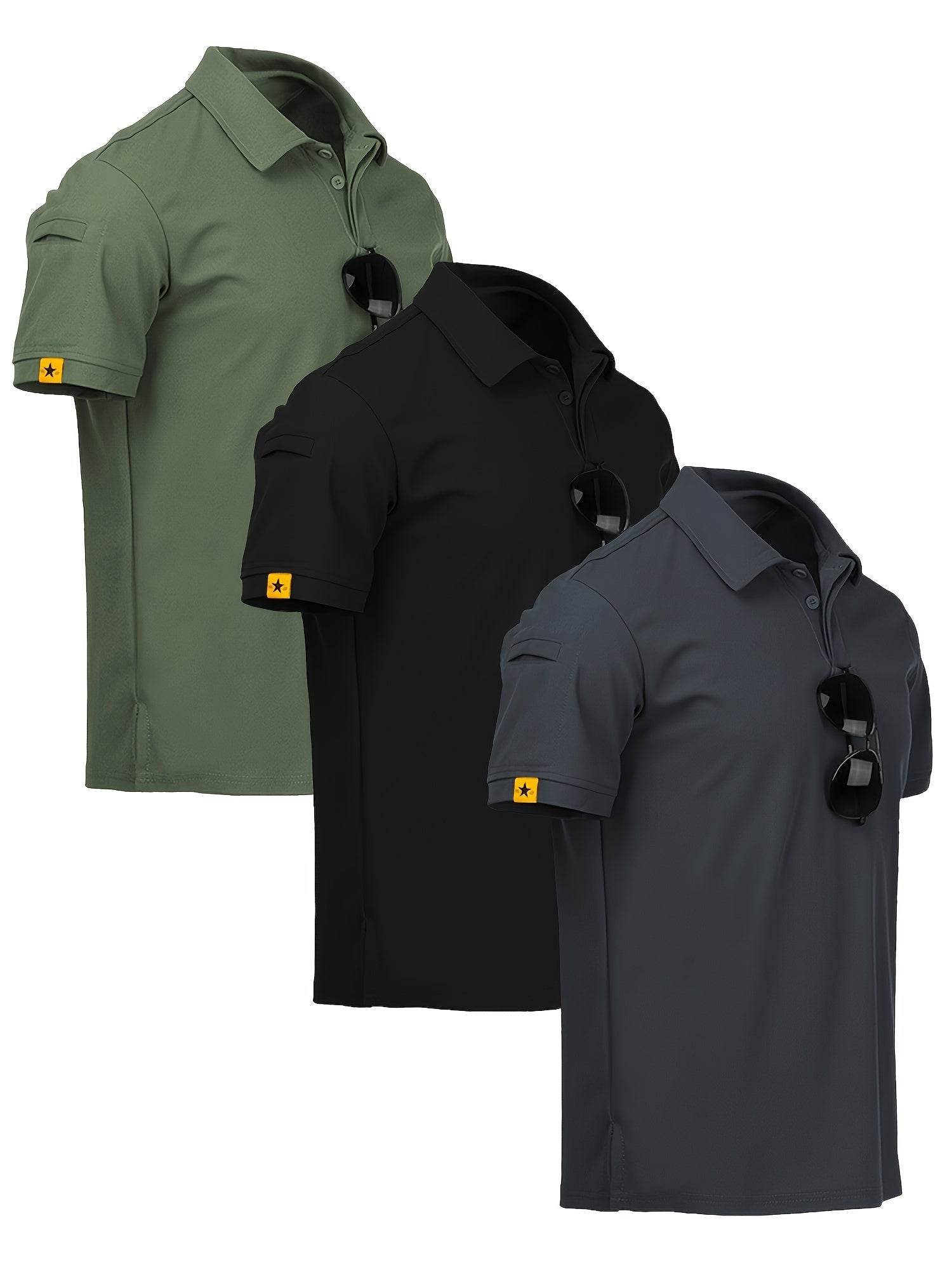 Triple Pack Sport Lapel Shirts