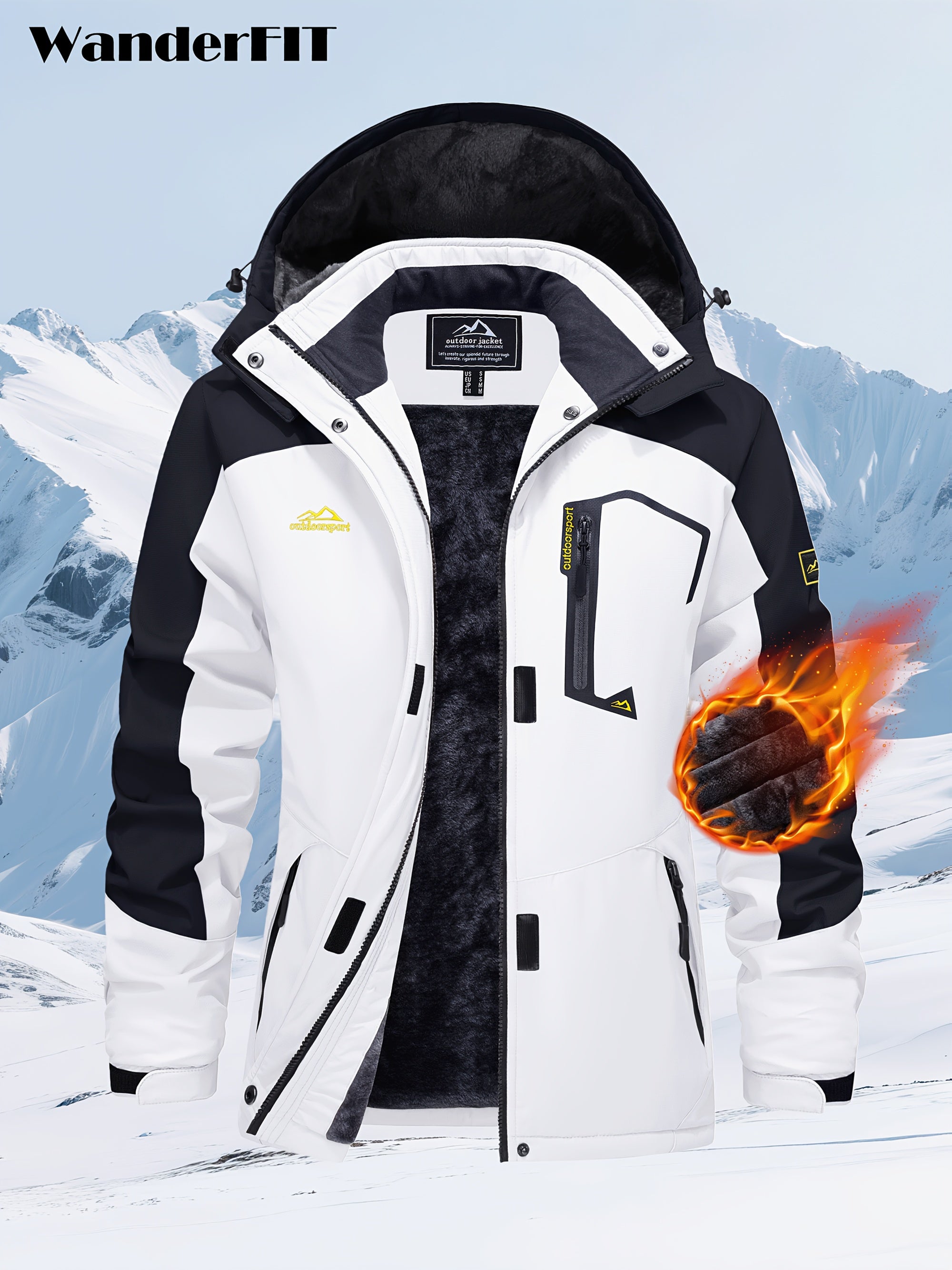 Women’s Windproof Softshell Fleece Winter Jacket