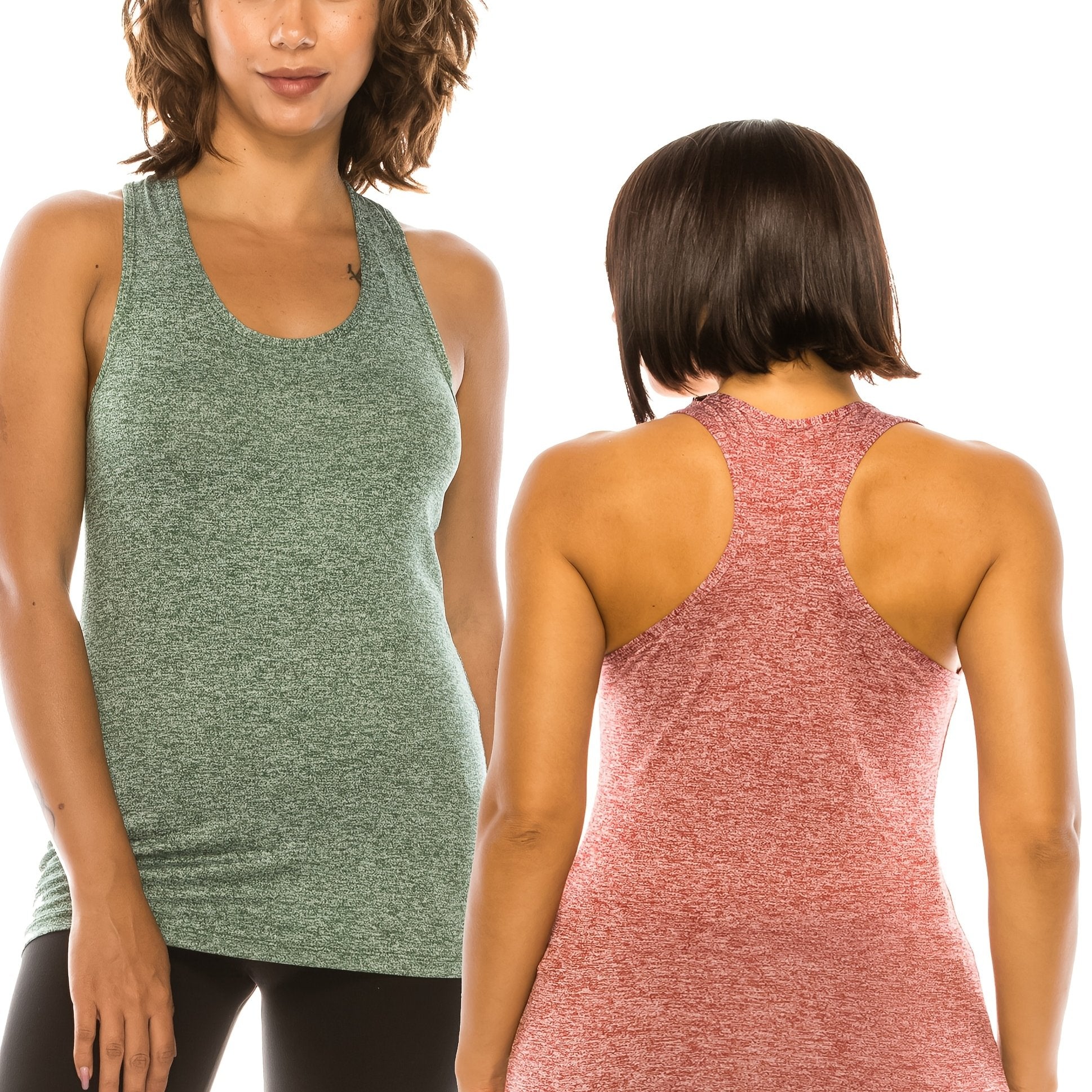 Women Racerback Workout Tank Tops Set