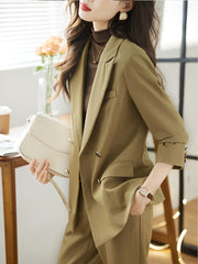 Minimal Elegant Blazer Suit Set