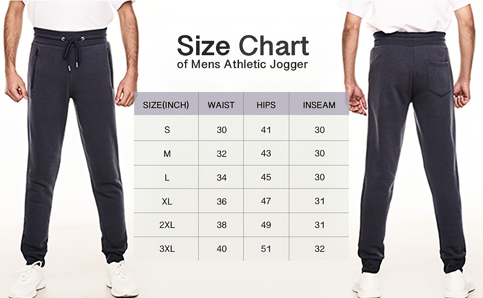 Men’s Fleece Sweatpants – 3-Piece Set