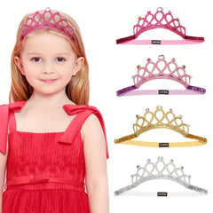 Baby Girls Crown Headband Set