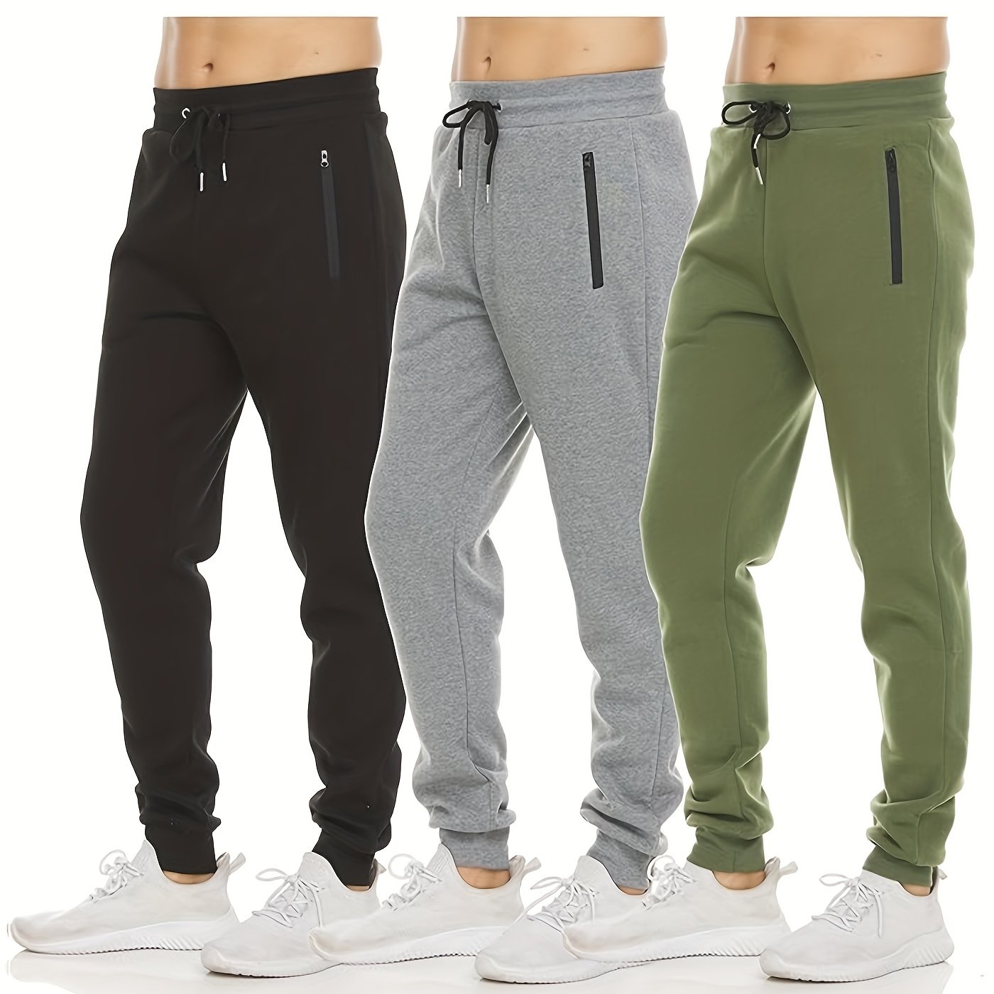 Men’s Fleece Sweatpants – 3-Piece Set