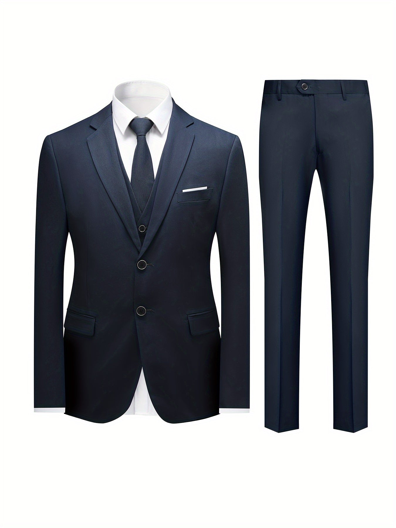 Classic Solid Trio Suit