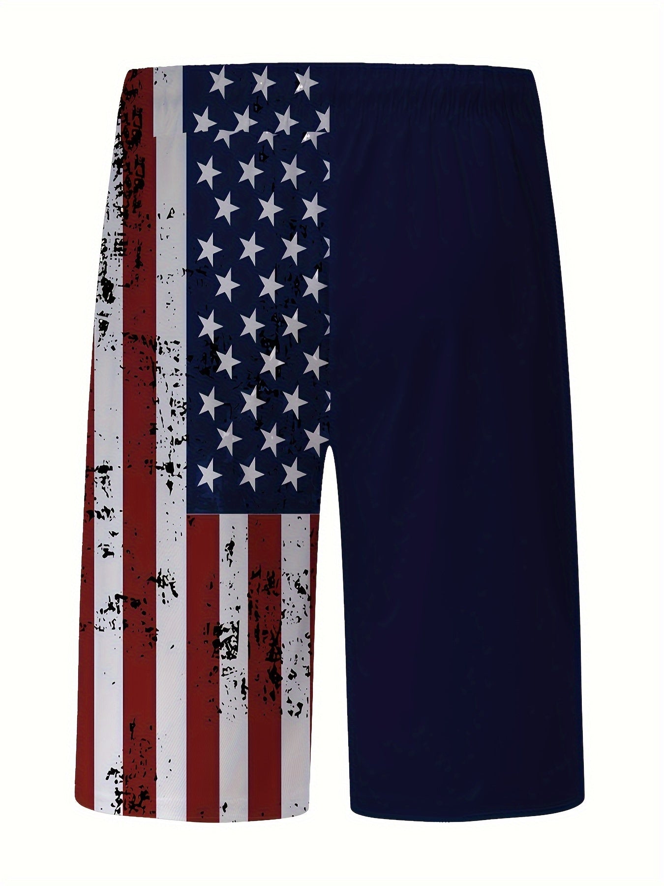 Men’s American Flag Contrast Print Shorts
