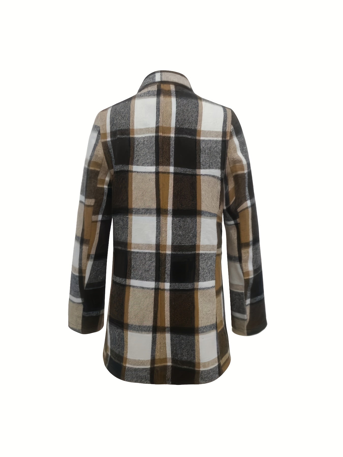 Preppy Plaid Woven Blazer