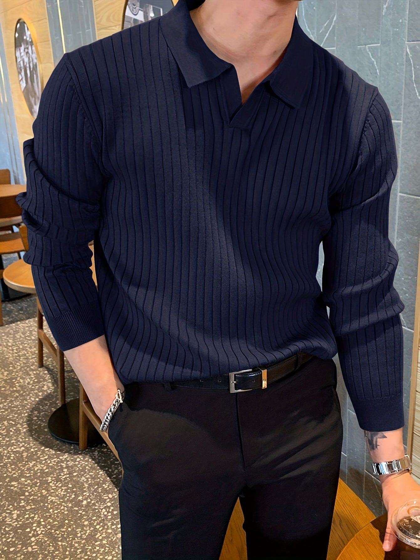 Soft Collar Knit Pullover