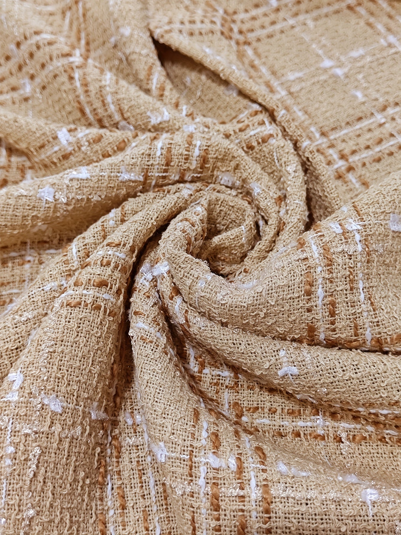 Elegant Tweed Check Office Blazer