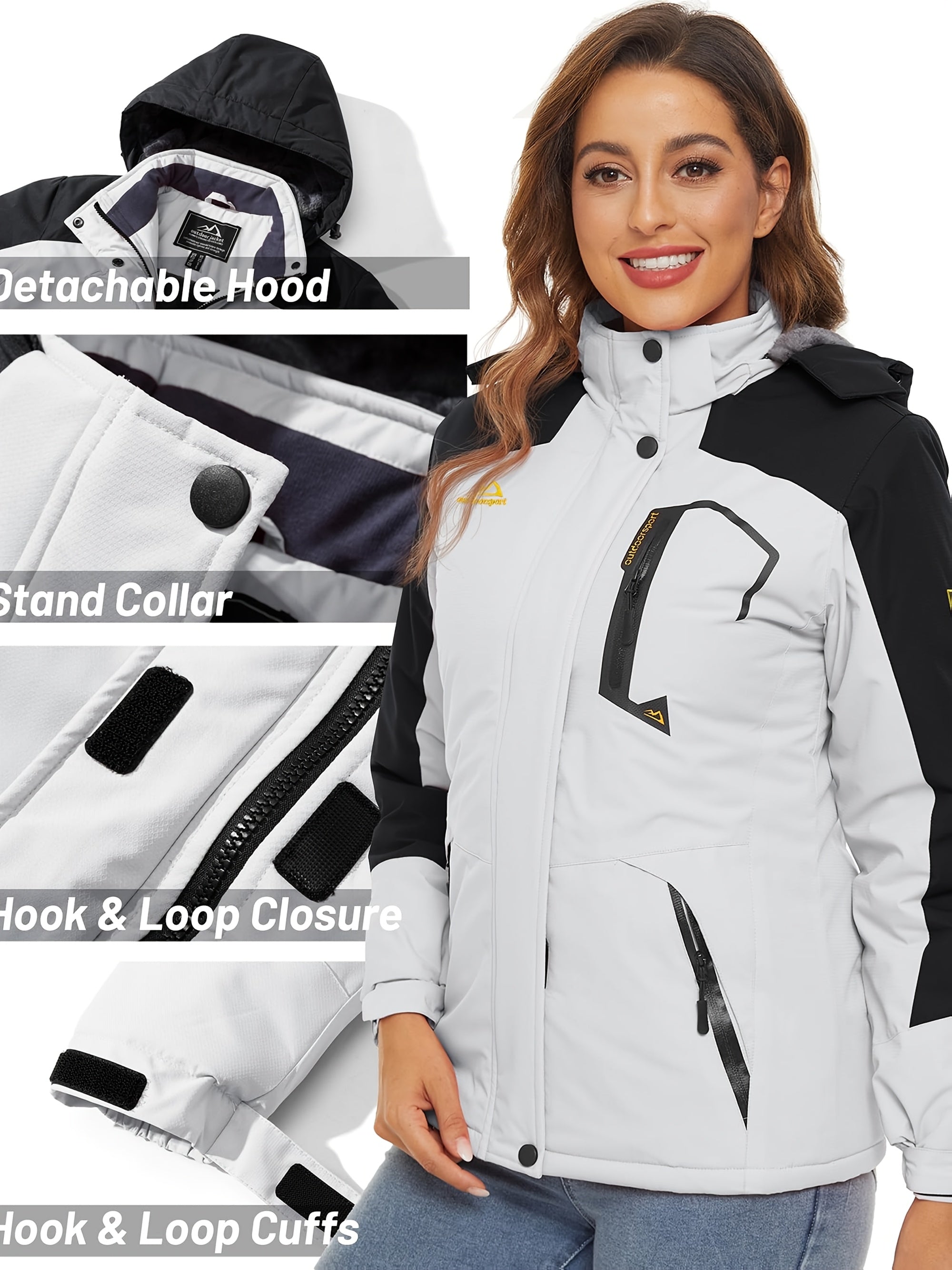 Women’s Windproof Softshell Fleece Winter Jacket