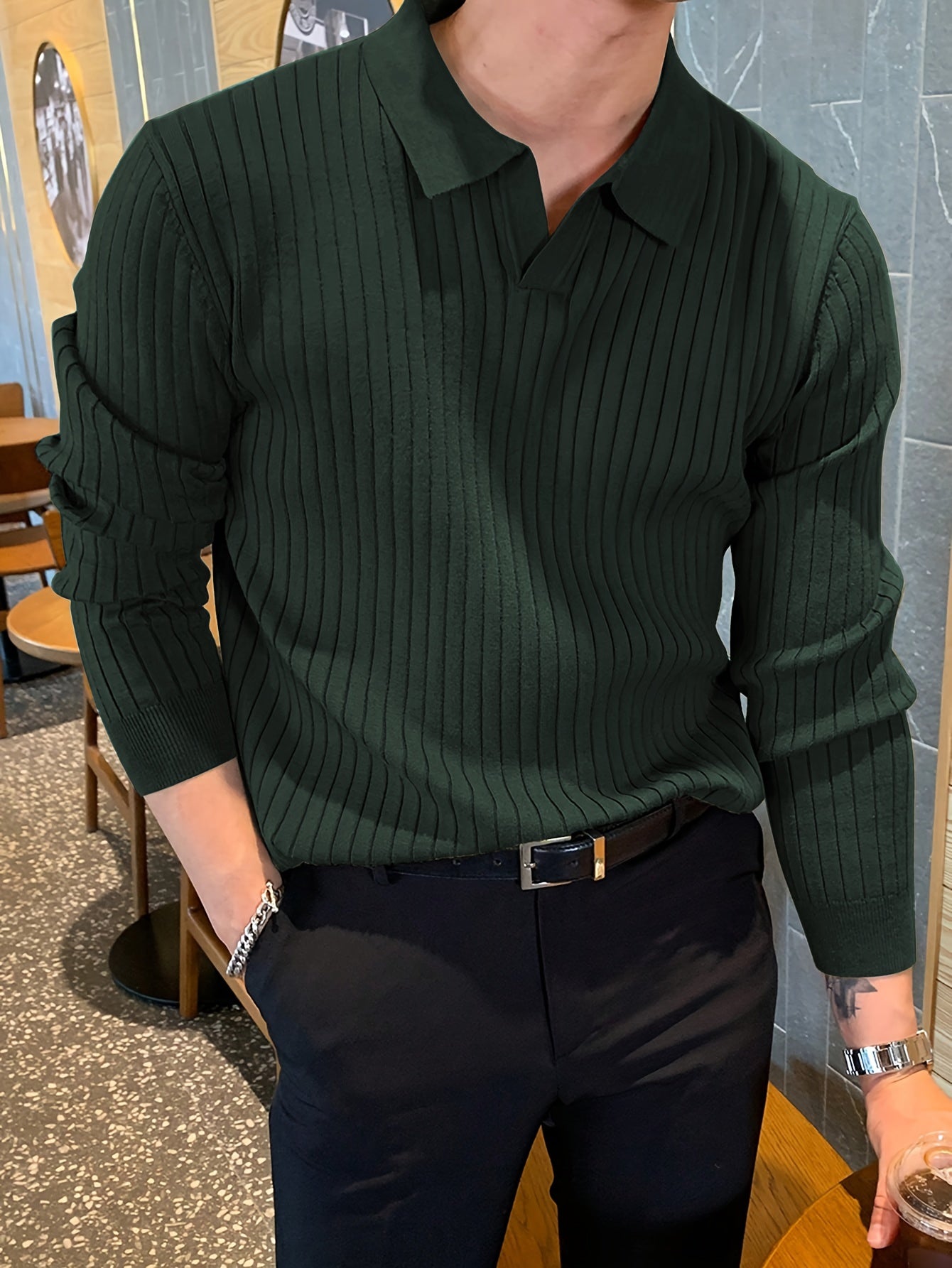 Soft Collar Knit Pullover