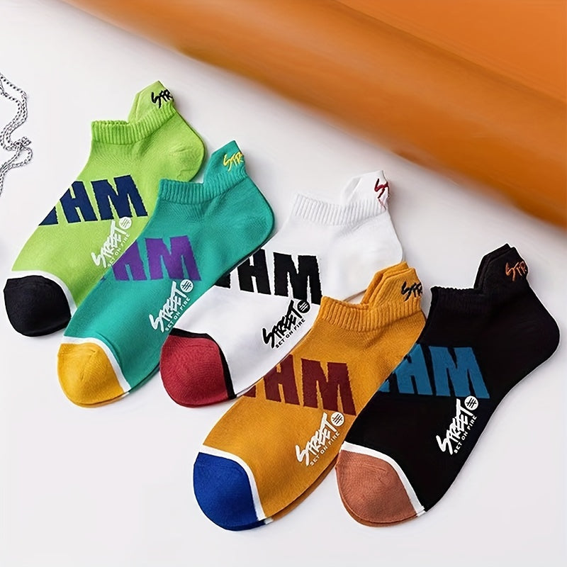 Graphic Letter Ankle Sock Set
