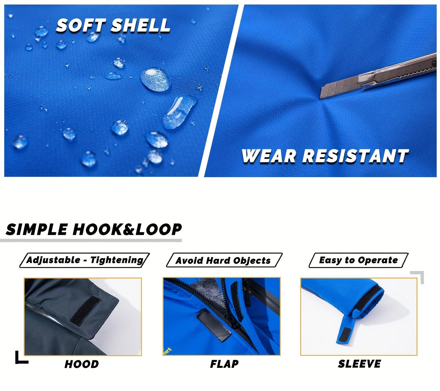 Men’s Winter Waterproof Fleece-Lined Ski Jacket