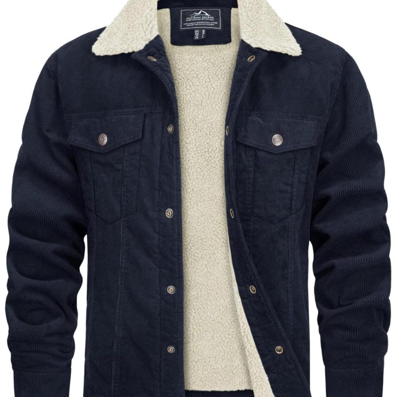 Men’s Cotton Corduroy Cargo Jacket