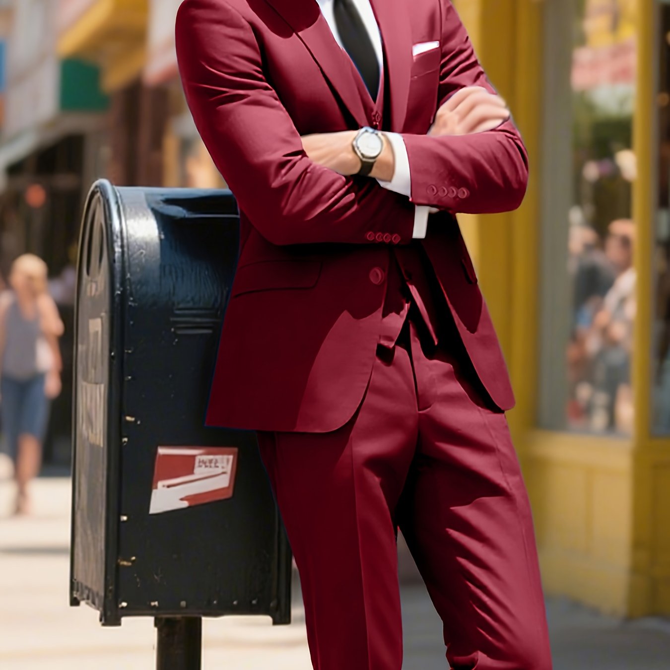 Men’s 3-Piece Slim Fit Suit Set