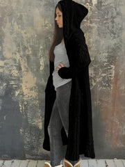 Cozy Hooded Knit Cardigan