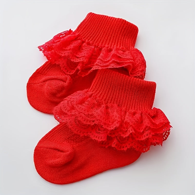 Floral Lace Baby Princess Socks