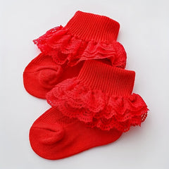 Floral Lace Baby Princess Socks