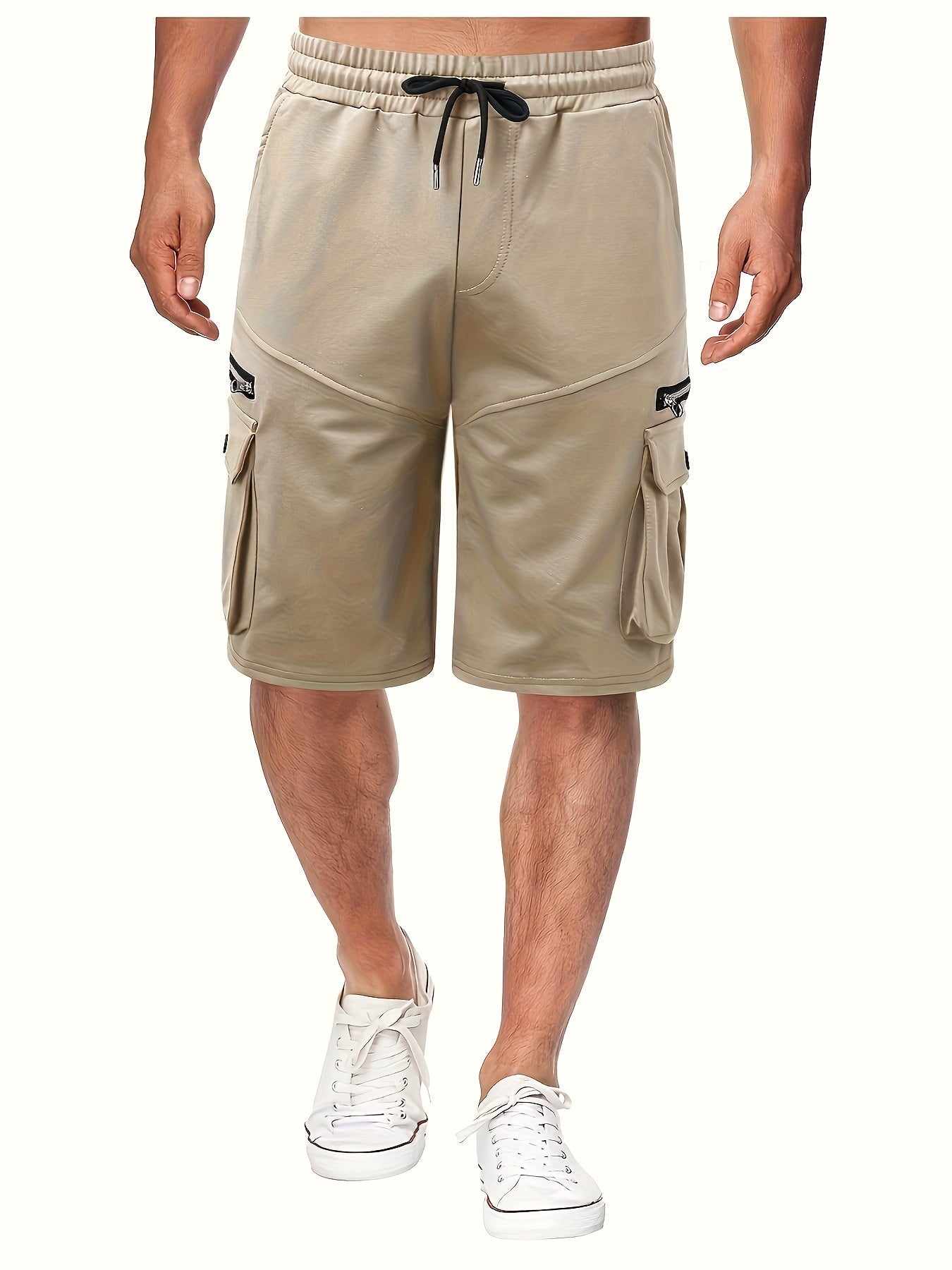 Zip Pocket Cargo Shorts
