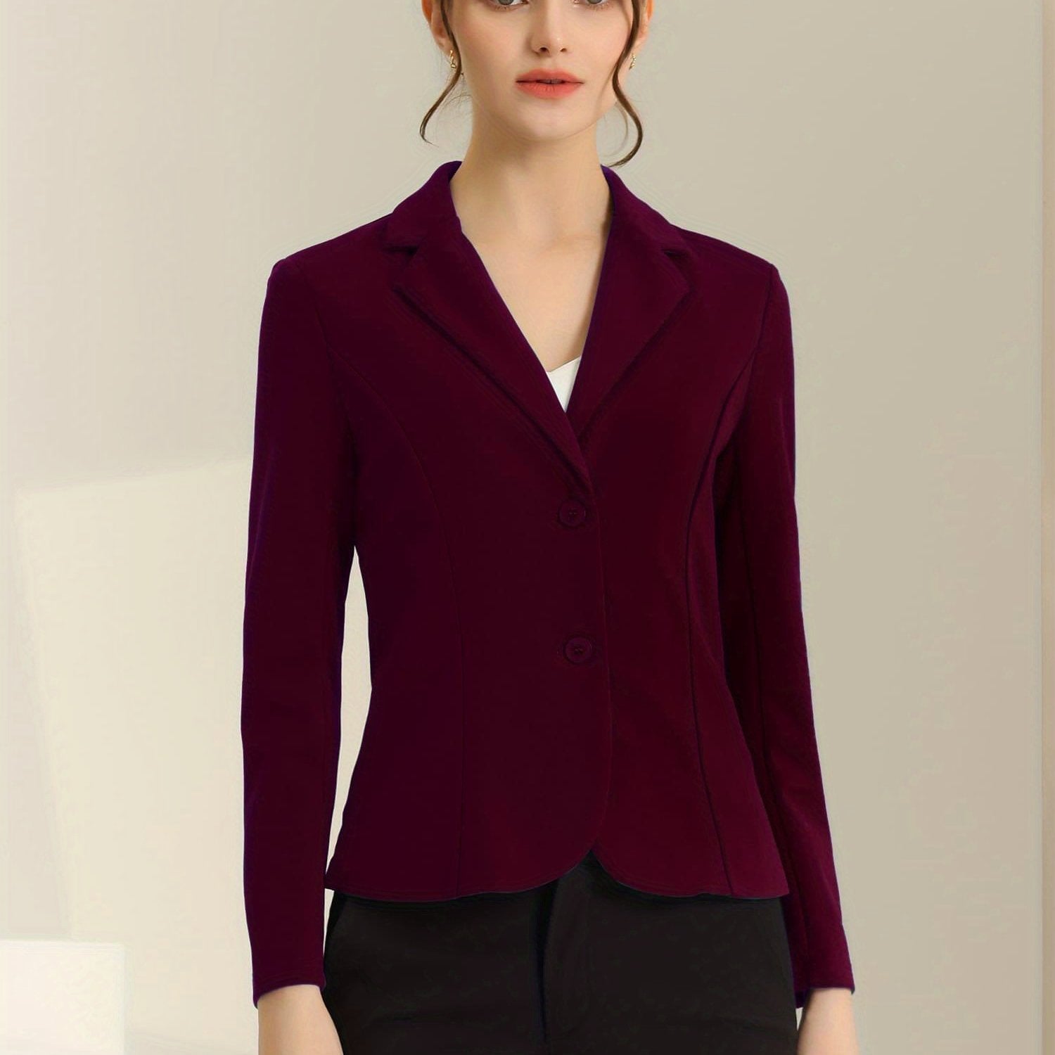 Sleek Stretch Professional Office Blazer
