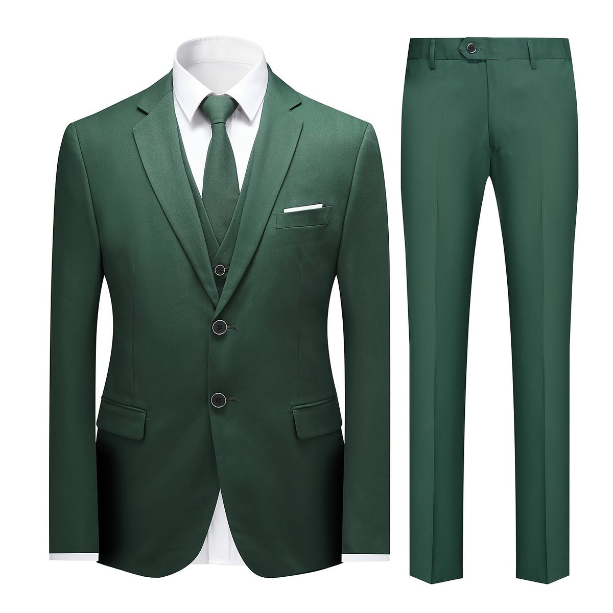 Classic Solid Trio Suit