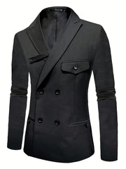 Cross Front Woven Blazer