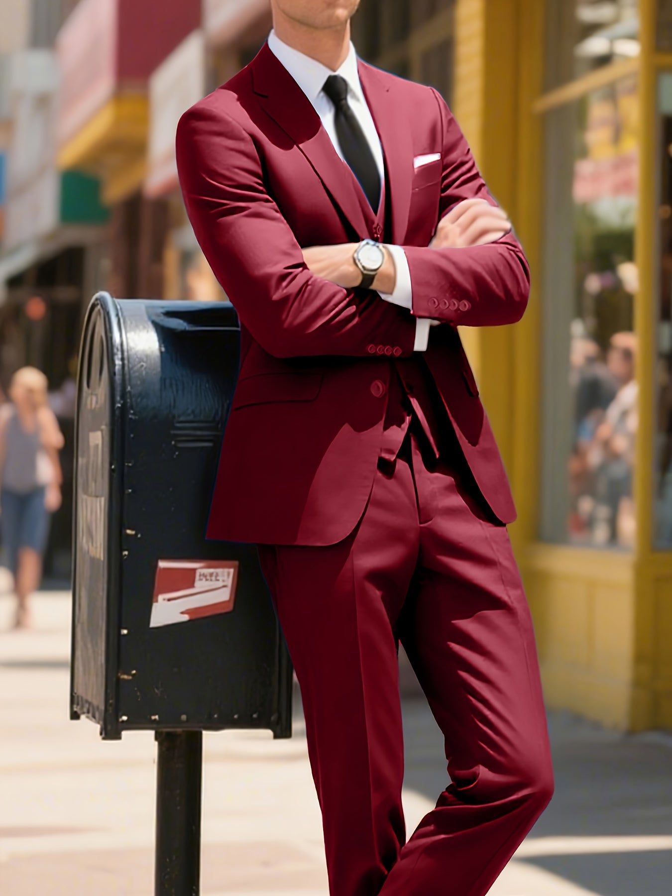 Men’s 3-Piece Slim Fit Suit Set