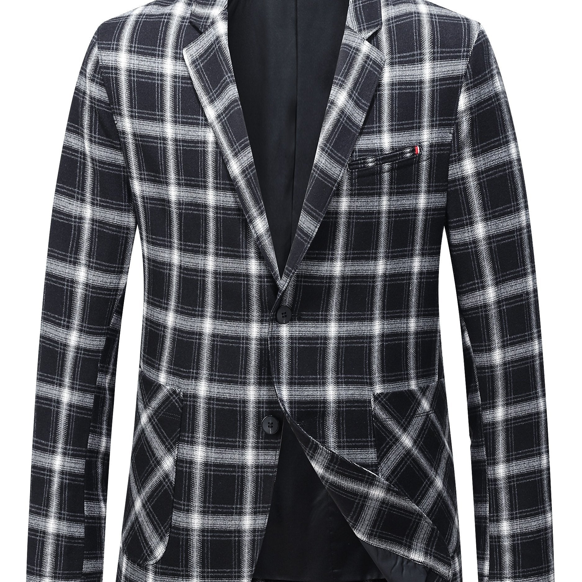 Plaid Summer Woven Blazer
