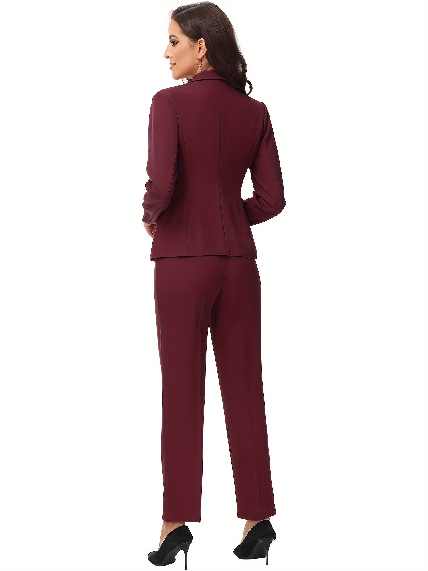 Elegant Plus Size Office Pantsuit