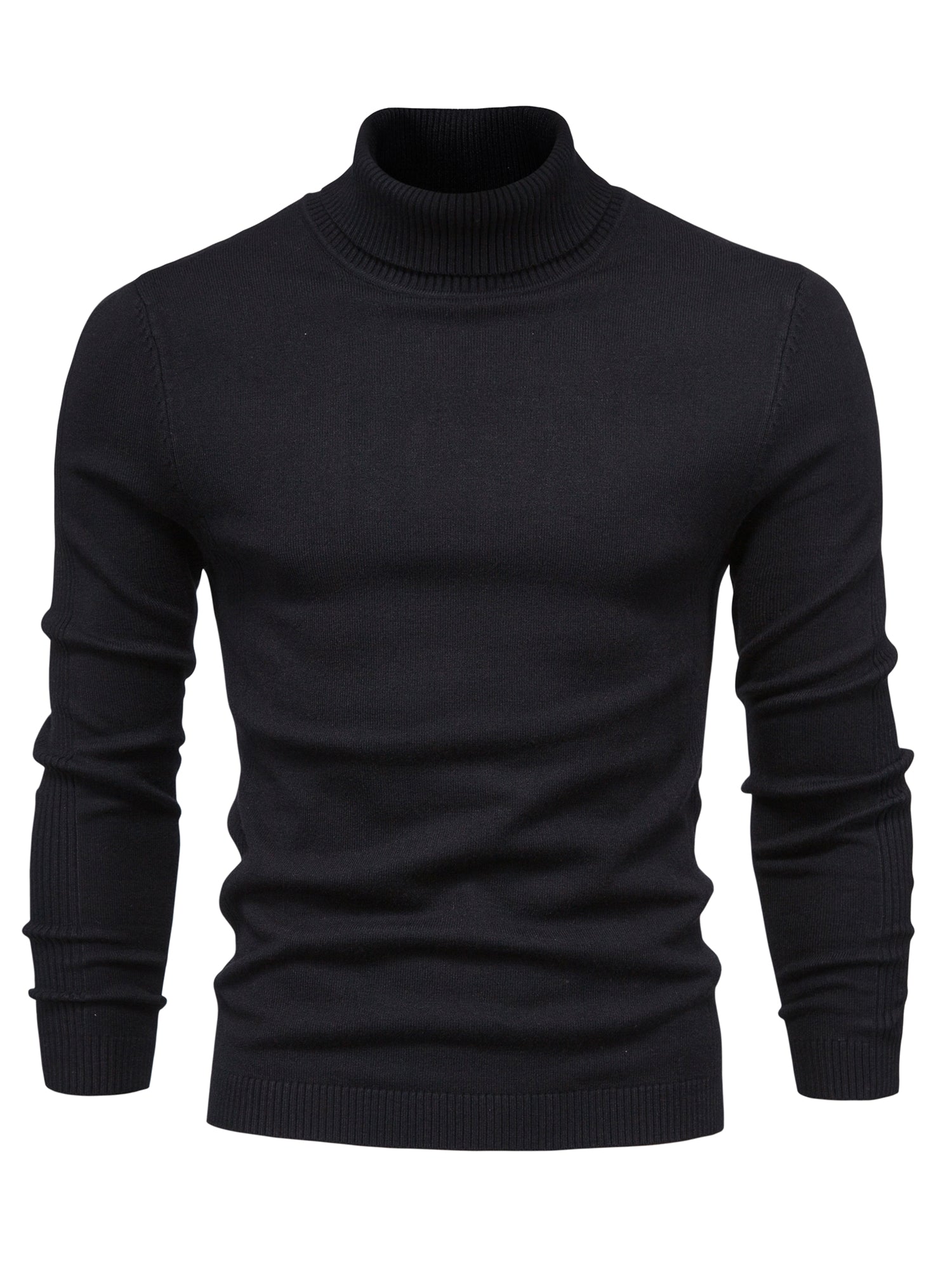 Stretch Turtleneck Knit