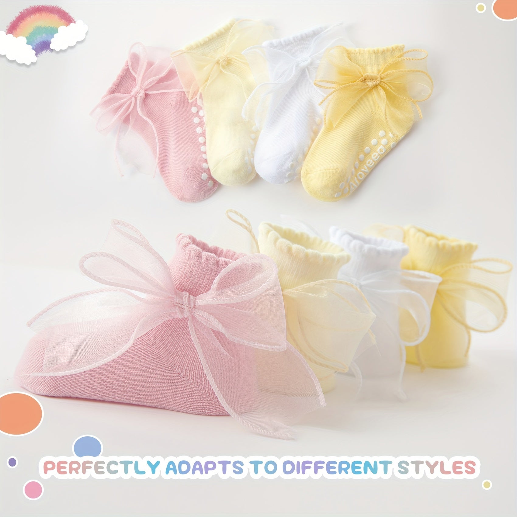 Non Slip Cotton Baby Ankle Socks