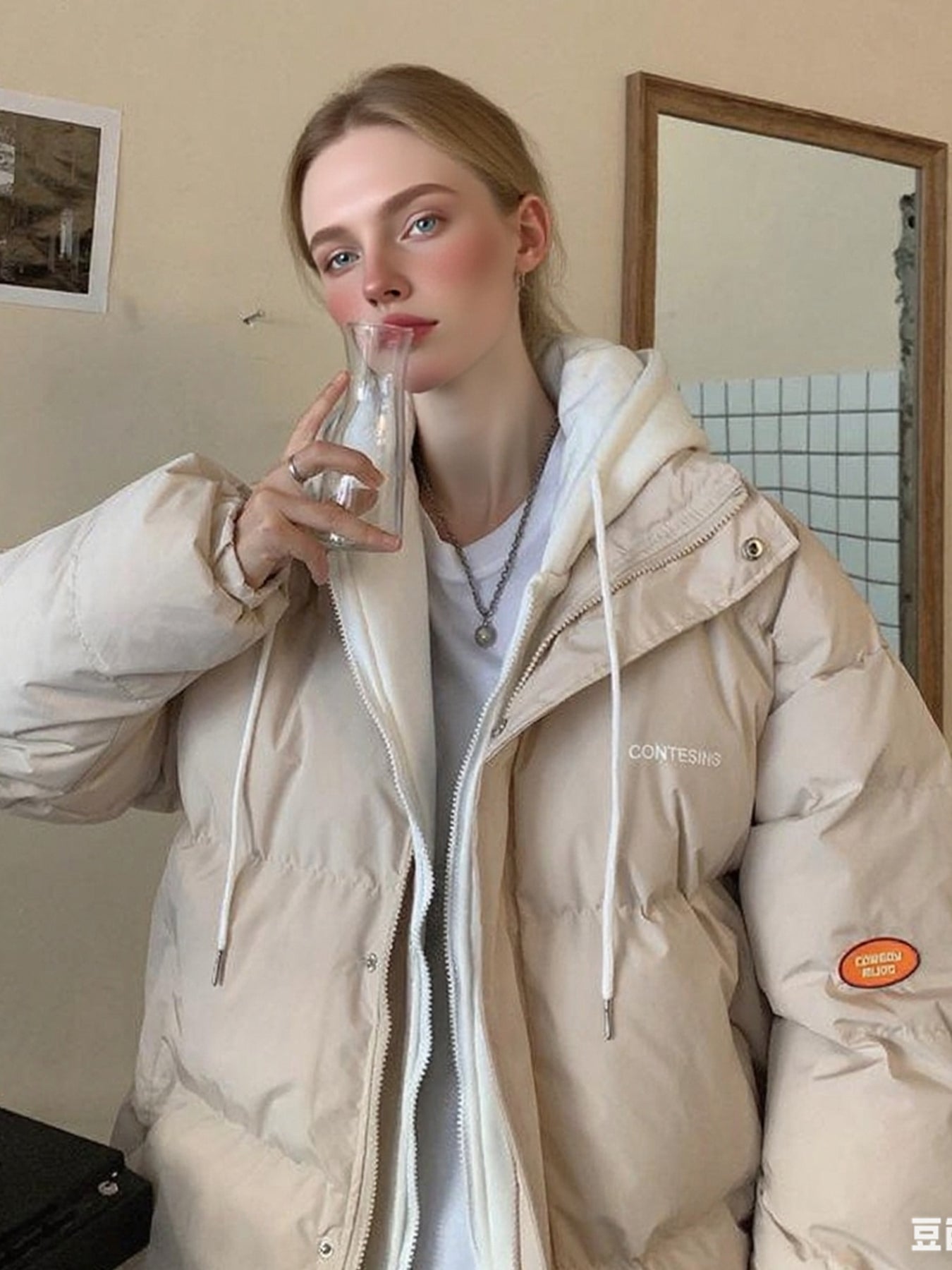 Women’s Mid-Length Quilted Winter Coat