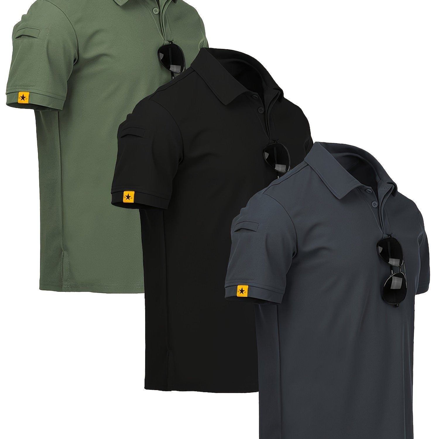 Triple Pack Sport Lapel Shirts