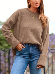 Fuzzy Chunky Knit Pullover