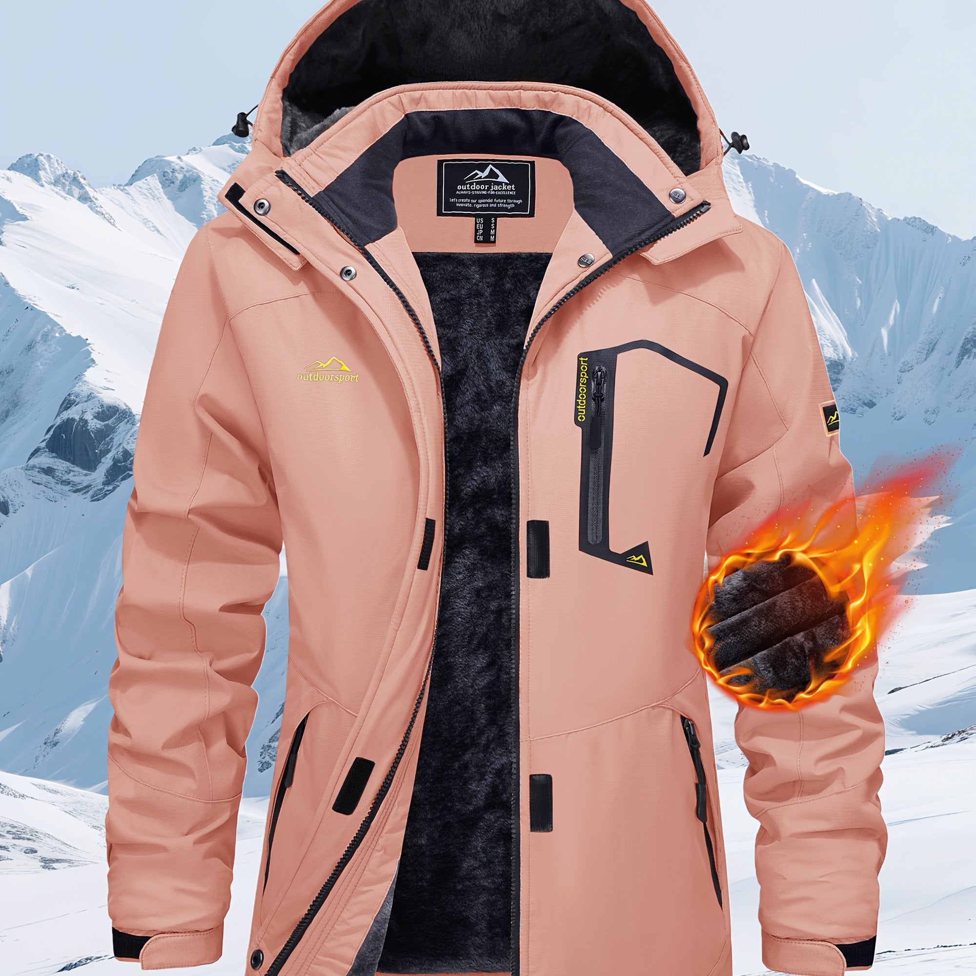 Women’s Windproof Softshell Fleece Winter Jacket