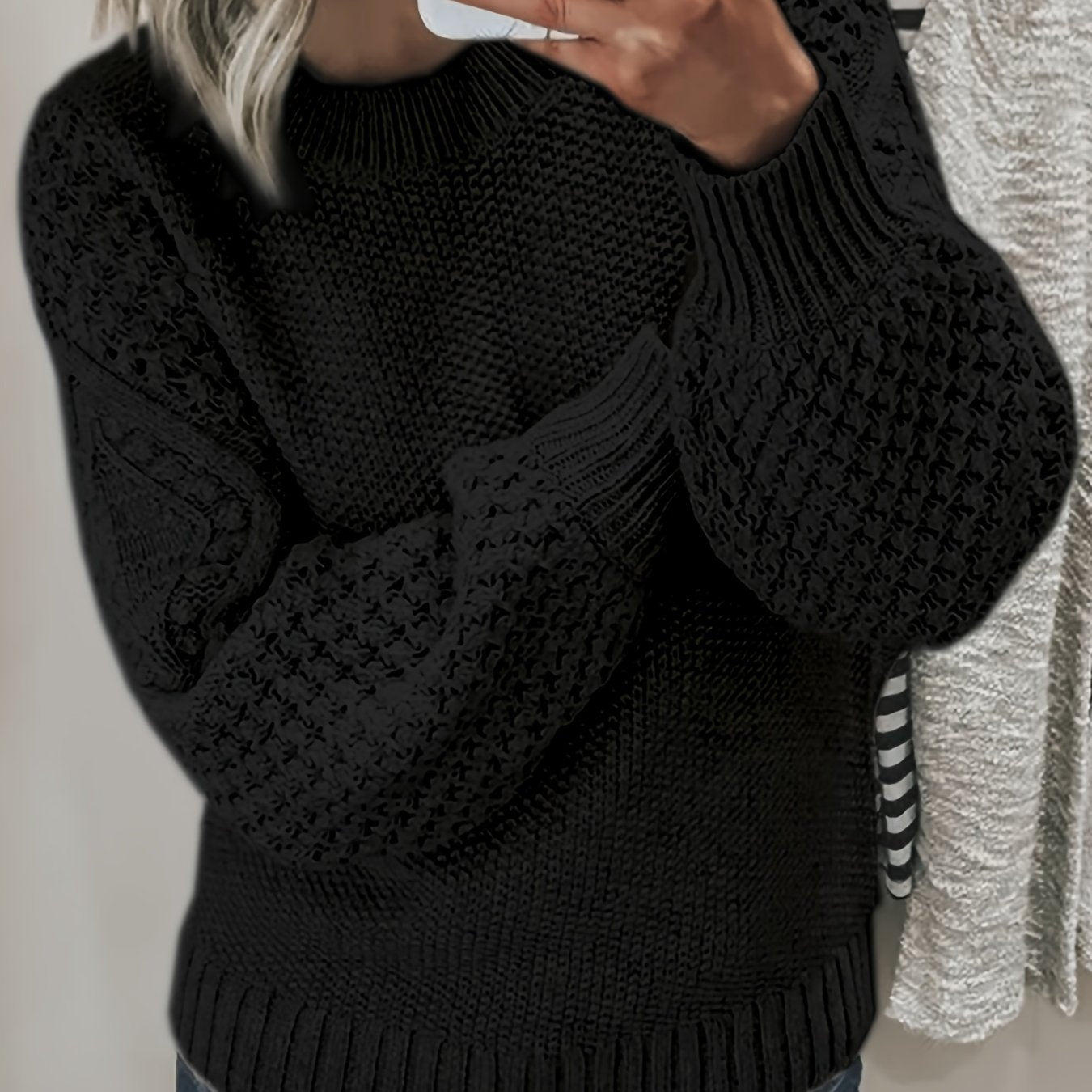 Rib Knit Crew Pullover