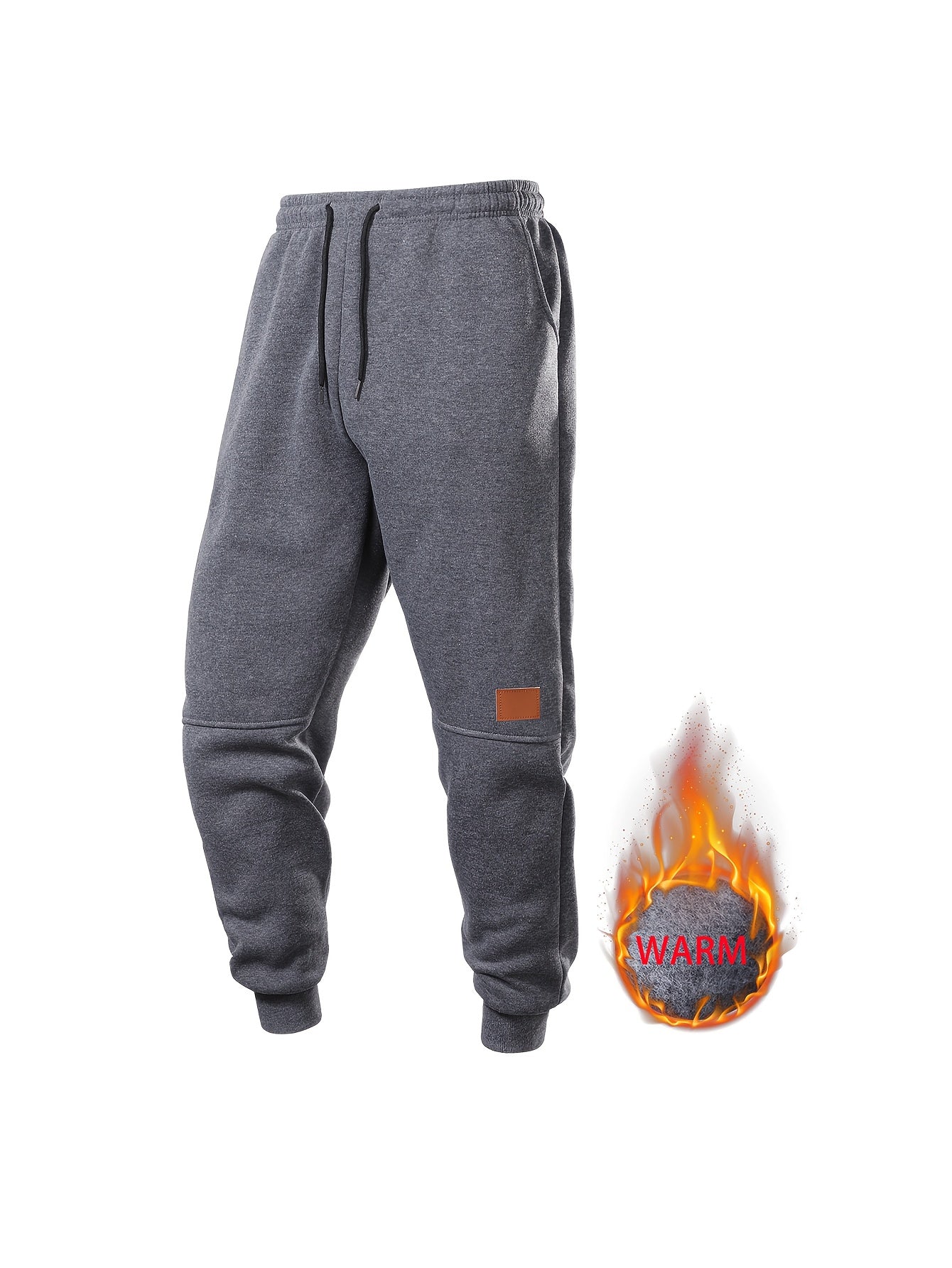 Men’s Fleece-Lined Sports Pants 2pcs
