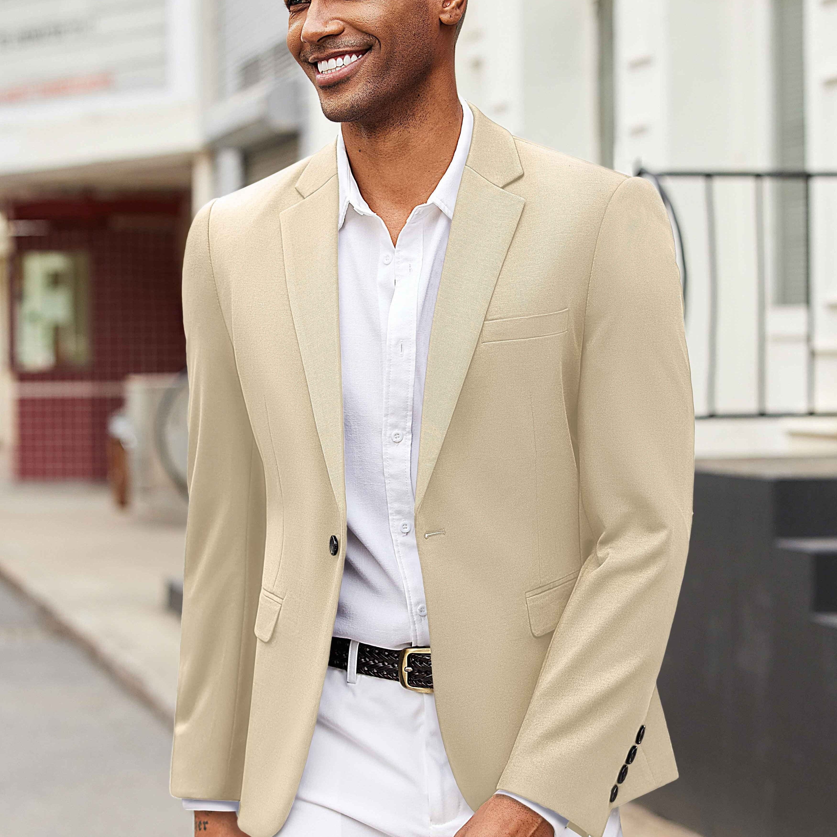 Notch Lapel Knit Blazer