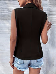 Asym Knot Vest Blazer