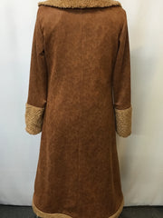 Women’s Vintage Plush Long Trench Coat
